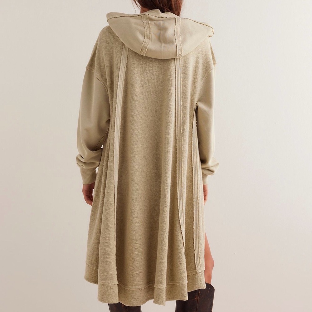 Free People North Sweatshirt in Silver Green - Picture 2 of 4